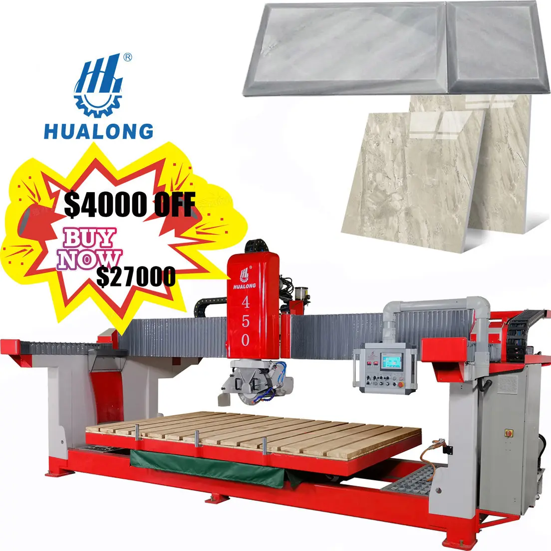 Hualong stone machinery Professional Supplier Bridge Cutting Machine Bridge Saw Stone Cutting Machine Marble Bridge Saw Cutting