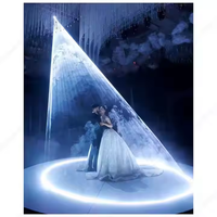 DJ Bride Magic Wedding 1500W Machine à neige 10W RGB Animation Laser Show Light 1500W Haze Machine avec effet de pluie pour la mise en scène