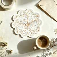Sous-verres en céramique personnalisés par sublimation, vierges, ronds et carrés, avec motif personnalisé pour la maison, le bar, les souvenirs et les cadeaux.