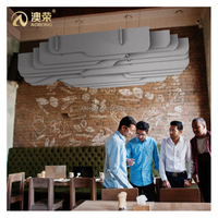 AORONG Échantillons Gratuits Panneaux de Plafond en Feutre 9mm Installation Facile Décoration Intérieure Innovante Baffles Acoustiques pour Plafond
