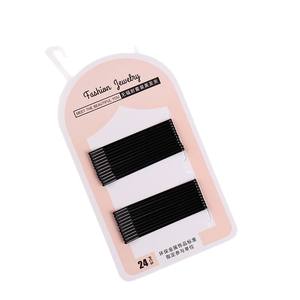 Venta al por mayor de fábrica: Horquillas para el cabello lacadas en negro, estilo simple, en un juego de 10 unidades. Accesorio para el cabello sencillo lacado en negro. - Product Image 4