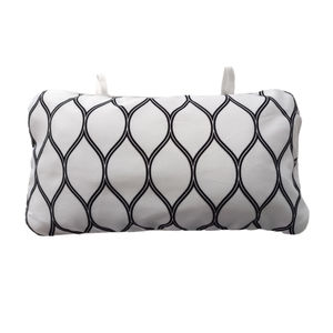 Oreiller de bain <span class=keywords><strong>gonflable</strong></span> thérapeutique blanc antidérapant, imperméable et souple en PVC+Polyester pour <span class=keywords><strong>spa</strong></span>, avec support de tête et de cou pour bain à remous et ventouse - Product Image 1