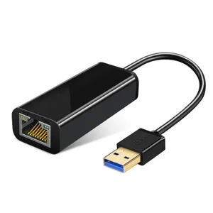 การ์ด Lan ภายนอก USB 3.0ความเร็วสูงถึง RJ45กิกะบิต USB ไปยังอะแดปเตอร์เครือข่ายอีเธอร์เน็ตสำหรับสำนักงาน