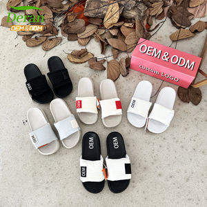 Deran OEM Neue EVA-Schaum Slides Slipper Sandale Atmungsaktiv mit Offener Zehenpartie Slip-On mit Fußgewölbestütze Slides Slipper für Herren Sandalen Badezimmer - Product Image 4