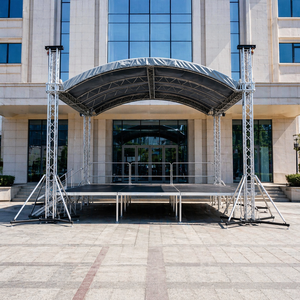 Aluminum alloy roof truss Aluminum roof truss system Stage bolt stage <b>lighting</b> truss Mobile concert stage equipment - Product Image 4