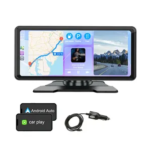 Evrensel araba ekran 10.26 inç kablosuz carplay multimedya oynatıcı tüm araba için taşınabilir hd araba stereo monitör