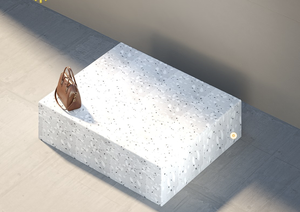 ห้องนั่งเล่นห้องน้ำโรงแรมหรูหรา หินอ่อนสีขาวลายเทา ผนังและพื้นปูหินอ่อนแผ่นใหญ่แบบพิเศษ - Product Image 3