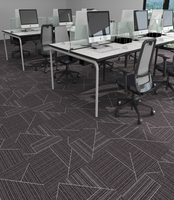 Dalles de moquette grises modernes écologiques durables et lavables, autocollantes, imprimées sur mesure, 60 x 60 cm, pour usage professionnel