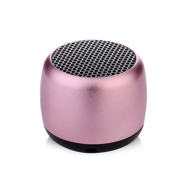 Portable Mini Bluetooth Speaker with Super Bass Long Battery Life 5.0 Version Metal Housing and Lanyard-for Music Listening