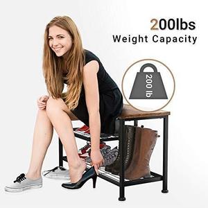 Large Style Metal Wood Shoe <b>Rack</b> Dispenser Storage Organizer Living Room and Home Shoe Cabinets Stand - Product Image 5
