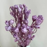 Approvisionnement direct usine : Branches de roses éternelles naturelles multi-têtes, longue durée, pour décoration intérieure et cadeaux