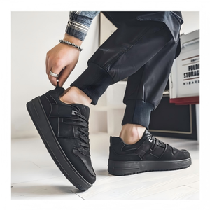 Chaussures de skate décontractées et tendance pour hommes, en PU, légères, respirantes, avec rehausseur de hauteur, style mocassins, par des designers de luxe (OEM) - Product Image 3