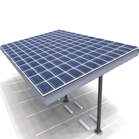 Système de montage solaire photovoltaïque unilatéral bilatéral Structure de carport de panneau de montage au sol