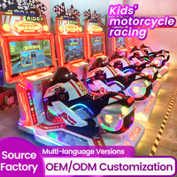 Jeu d'arcade de simulation de moto, jeu d'arcade de simulation de moto, jeu de conduite d'arcade pour enfants en intérieur
