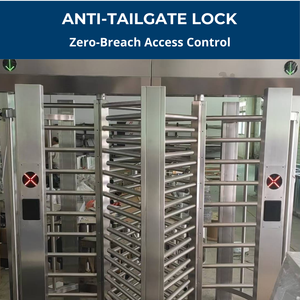 Torniquete de Altura Completa de Doble Carril con Reinicio Automático de Alta Resistencia para Instalaciones Industriales y Comerciales - Product Image 2