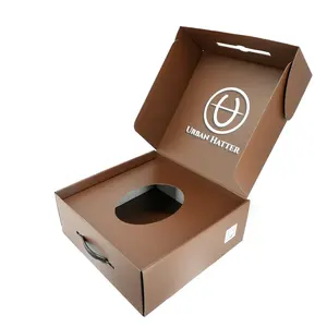 Individueller recycelbarer Großhandelskarton Box aus Wellpappe Glasflasche Geschenkbox Flasche Wein Champagner Verpackungsbox mit Schaumstoffeinsatz