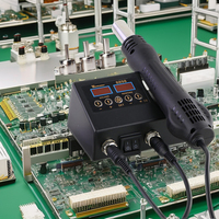 Station de soudage à affichage numérique 2-en-1, pistolet à air chaud et fer à souder pour la réparation de téléphones portables, BGA, SMD, PCB, IC, sortie 60W