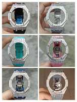 Kit de modification pour montres G-Shock GA-2100/GA-2110 pour hommes, bracelet en silicone respirant, boucle en acier inoxydable, fermoir papillon