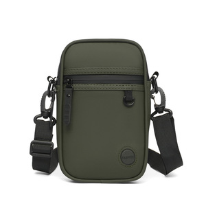 Fashion Sling Bag Nylon Small Lightweight Zipper Closure Embossed Logo All Seasons Daily Use Men's Messenger Bag - Product Image 5