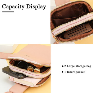 Bolso de Pecho para Mujer Baellerry, Color Rosa, Resistente al Agua, Cierre de Cremallera, Bolso Cruzado para Teléfono, Uso Diario - Product Image 2