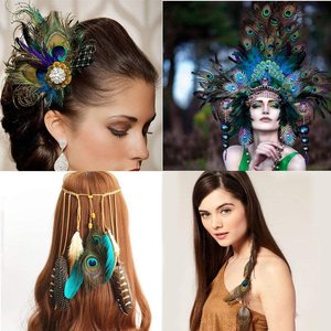 Plumes d'œil <span class=keywords><strong>de</strong></span> <span class=keywords><strong>paon</strong></span> naturelles et véritables pour <span class=keywords><strong>bouquet</strong></span>, bricolage, artisanat, vêtements, décalcomanies, décoration <span class=keywords><strong>de</strong></span> mariage et <span class=keywords><strong>de</strong></span> fête - Product Image 6