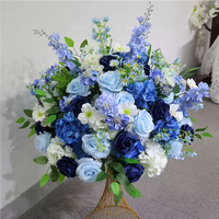 Fabricant de fleurs artificielles en gros vend des boules de fleurs en soie de haute qualité pour la décoration de mariage et de table