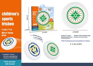 Juego de lanzamiento de disco volador estable de vuelo suave 175g Juegos de disco volador ligeros Interacción entre padres e hijos para diversión al aire libre - Product Image 5
