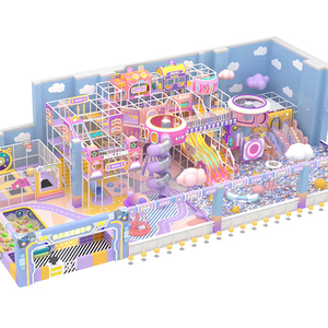 Attrezzature Creative per Parco Giochi al Coperto per Bambini, Area Giochi Commerciale Morbida con Set di Altalene e Scivoli in Plastica - Product Image 2