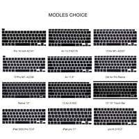 Housse de clavier en Silicone coloré crème protecteur de Film de peau de clavier pour Macbook Air 13 A2337 (version 2020) pour clavier mac