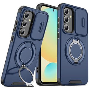 La funda magnética para teléfono cuenta con un soporte deslizante para la lente y es resistente a golpes, compatible con Samsung, Vivo, <span class=keywords><strong>Motorola</strong></span> y Google. - Product Image 3