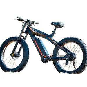 26 inch Fibre Frame 1000w 48v 13AH 1000 watt front Carbon 1000W fat tire electric mountain bike bicycle