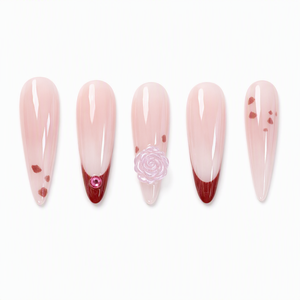 CANDEE French Elegance – <span class=keywords><strong>Faux</strong></span> <span class=keywords><strong>ongles</strong></span> en PMMA de qualité supérieure, forme amande, avec <span class=keywords><strong>adhésifs</strong></span> pour application sur les doigts - Product Image 2