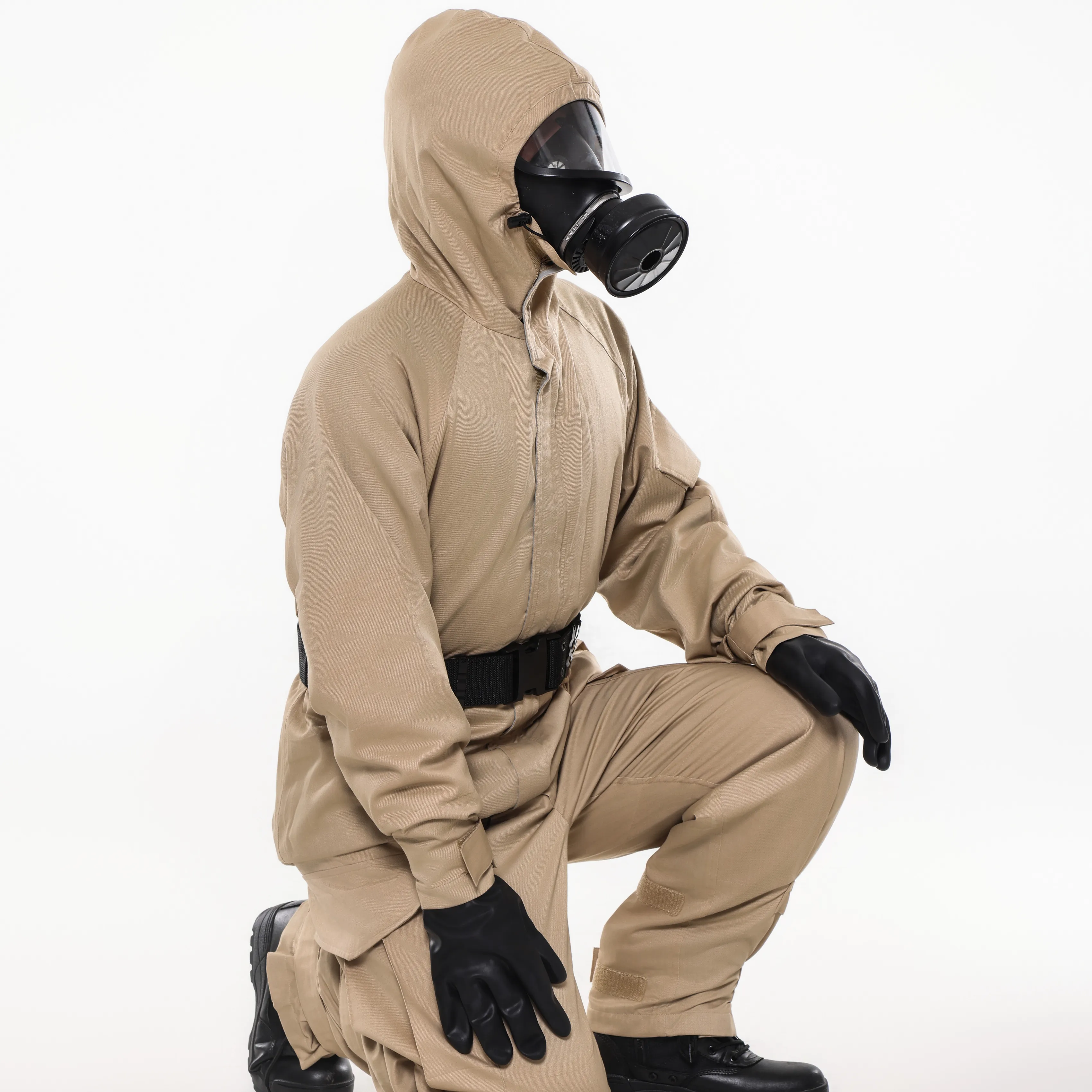 GGM-05 ملابس واقية من الكربون المنشط ملابس عمل تسمح بتخلل الهواء للاستخدام في المصانع والإنتاج الكيميائي