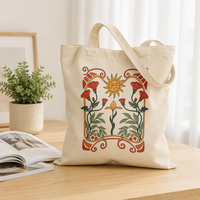 Sac fourre-tout en toile beige en gros d'usine, sac en toile pour sublimation en vrac, sacs de courses réutilisables en tissu pour le bureau, le marché et les cadeaux