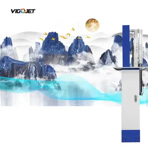 VIGOJET vend à chaud la peinture uv prix imprimante murale verticale automatique 3d impression sur imprimante murale