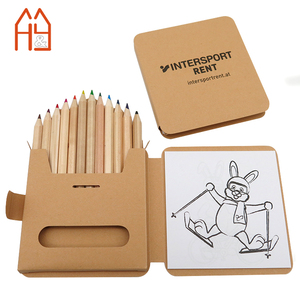 Ensemble de livres de coloriage avec logo personnalisé avec 12 crayons de couleur <span class=keywords><strong>Kit</strong></span> d'apprentissage créatif pour le dessin et la peinture pour enfants - Product Image 1