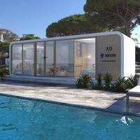 Casa Cápsula Espacial CKD Ensamblada, Precio de Fábrica, Casa Modular Prefabricada Moderna para Airbnb