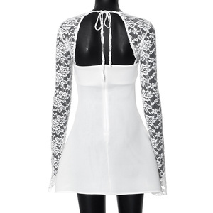 <span class=keywords><strong>Robe</strong></span> Amincissante Élégante Manches Longues <span class=keywords><strong>Dentelle</strong></span> <span class=keywords><strong>Moulante</strong></span> pour Soirée Anniversaire - Product Image 5