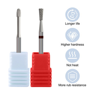 Embouts de ponceuse à ongles en carbure de tungstène, forme champignon, cône inversé, pour éliminer les cuticules et poncer, pour manucure - Product Image 4