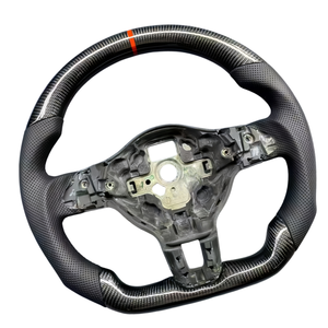 พวงมาลัยคาร์บอนไฟเบอร์สำหรับรถยนต์ Volkswagen Mk6 Golf 5 6 GtI Mk7 MK5 Golf 7 Passat CC GTD GTS <span class=keywords><strong>Jetta</strong></span> พวงมาลัยหุ้มหนัง - Product Image 6