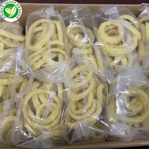 Anillos de Cebolla Tempura Amarillos Comestibles Pre-fritos Congelados, Grado A, Forma de Bola, 10 kg, LQF, Precio al por Mayor de China por Tonelada - Product Image 5