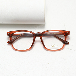 Borgi Rectangle Full Rim <b>Eyeglasses</b> Solid Color Women Anti-Uv Vision Correction <b>Frames</b> - Product Image 5