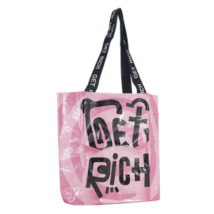 New Custom Ladies Woven <b>Bag</b> Durable Eco-Driendly PP (Polypropylene) <b>Tote</b> <b>Bag</b> with Letter Pattern for Shopping - Product Image 2