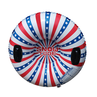 Bouée gonflable pliable en PVC robuste avec poignées, jouet d'hiver pour la neige, pour enfants et adultes, pour la flottaison en rivière et les jeux aquatiques estivaux