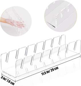 2 حزمة حامل قبعات لقبعات البيسبول من الاكريليك - رف لعرض منظم القبعات المتعددة - رف حامل قبعات من الاكريليك لغرفة النوم - Product Image 6