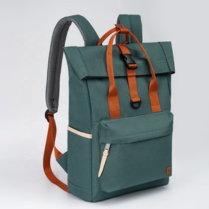 Sac à dos à enroulement grande capacité au design populaire, en polyester, pour les loisirs et les voyages en extérieur, avec logo personnalisé - Product Image 5