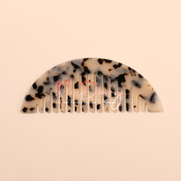 Mi Dairy Peignes à dents larges en acétate en demi-forme Peigne de barbier démêlant ionique pour femmes filles Jade pour la maison hôtel-89014
