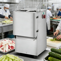 YYHB-QP20 1100W Hoge-Snelheid Commerciële Snijmachine voor Keuken Fabriek - Instelbaar voor Snijden en Shredden 20kg/u Capaciteit 35KG 1 Jaar Garantie