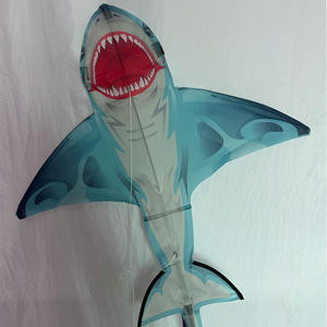 Aquilone a Forma di Squalo Personalizzato per Bambini e Adulti, Attività all'Aperto, Aquilone Volante a Forma di <span class=keywords><strong>Animale</strong></span> Cartoonesco per Spiaggia e Parco, Facile da Pilotare - Product Image 1