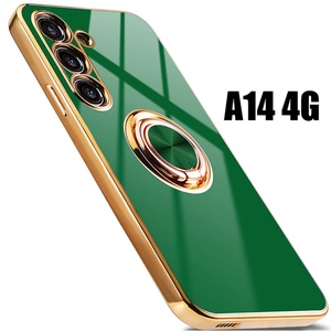 เคสโทรศัพท์แบบวงแหวนโลหะแม่เหล็กเคลือบทองสำหรับ Samsung S24 S23 S22 S21 A53 A12 A42 A13 A23 - Product Image 5